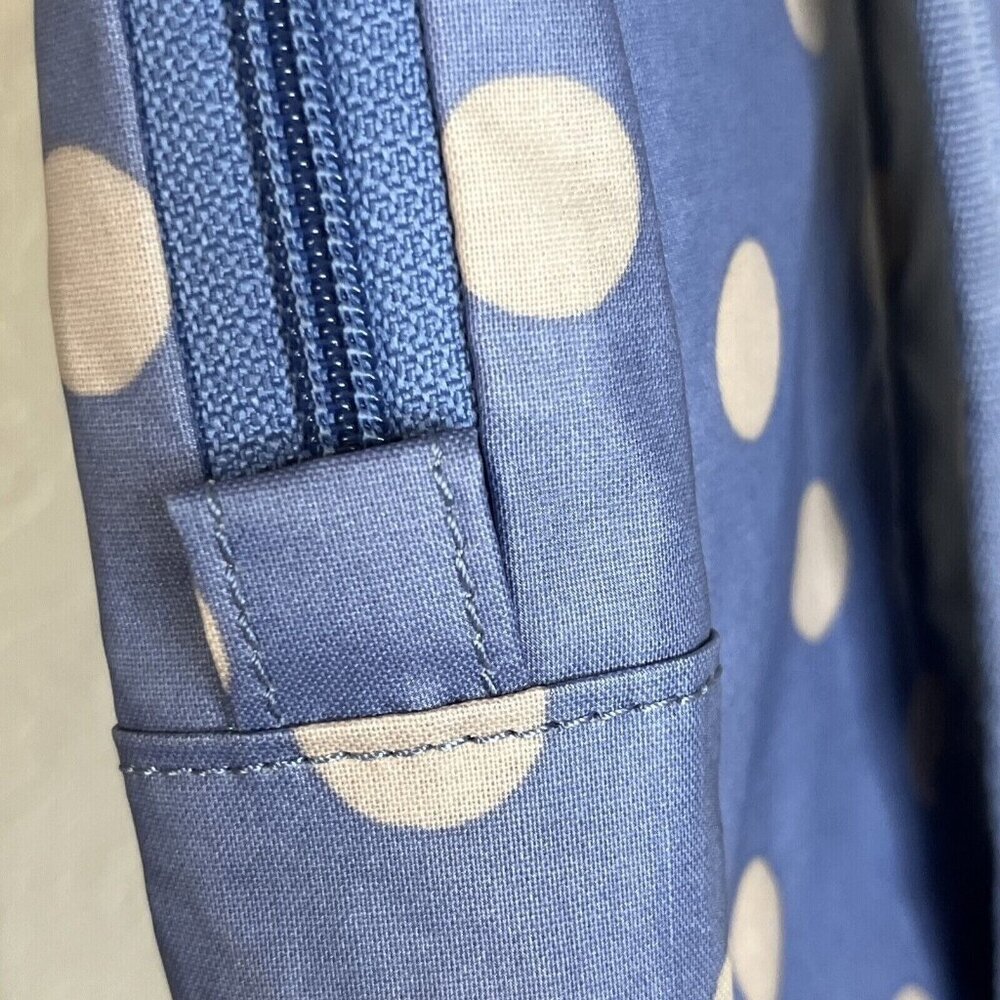 Cath Kidston London Light Blue Polka Dot Fold Over Backpack NWOT - Picture 11 of 16